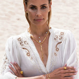 Persille halskæde med Vedhæng Sølv, justerbar kæde