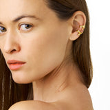 Græs ear cuff forgyldt