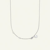 Dild halskæde med vedhæng sølv, justerbar kæde