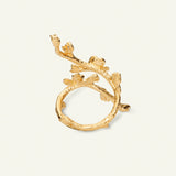 Forglemmigej Blomst, Statement ring forgylt