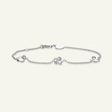 Forglemmigej Armbånd Sølv, justerbar længde