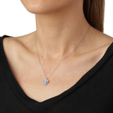 Persille halskæde med Vedhæng Sølv, justerbar kæde