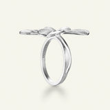 Firkløver Statement ring sølv