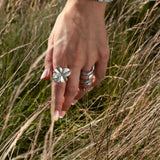 Græs Statement Ring Sølv