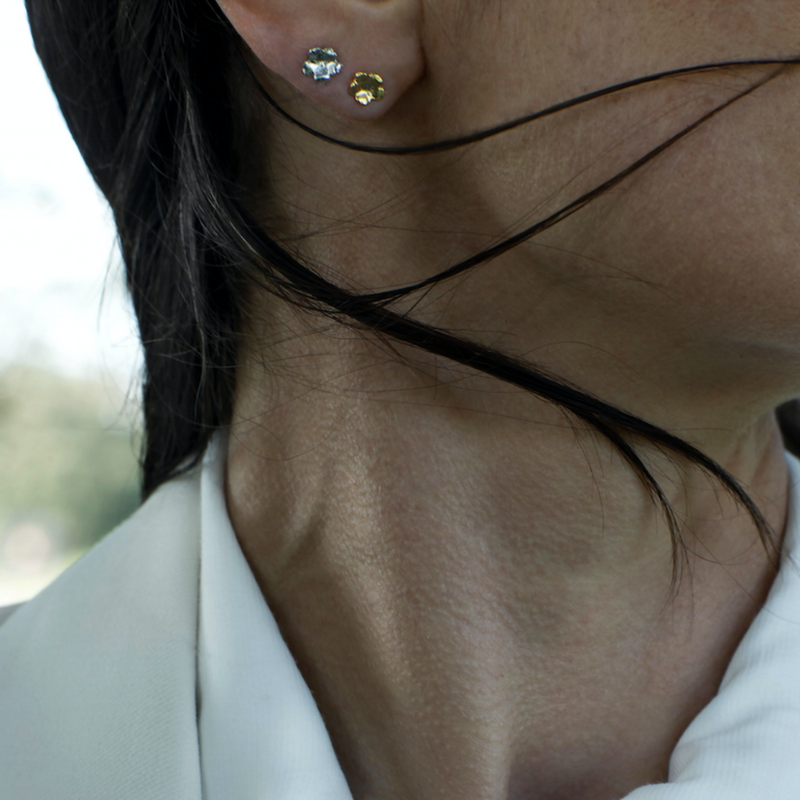 Forglemmigej Små Ørestikkere Sølv