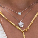 Persille halskæde med Vedhæng Sølv, justerbar kæde