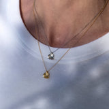 Firkløver halskæde med vedhæng sølv med justerbar kæde