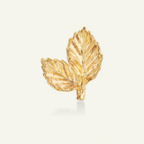 Bøgeblad pin forgyldt