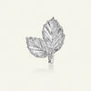Bøgeblad pin sølv