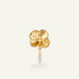 Firkløver ear cuff, forgyldt
