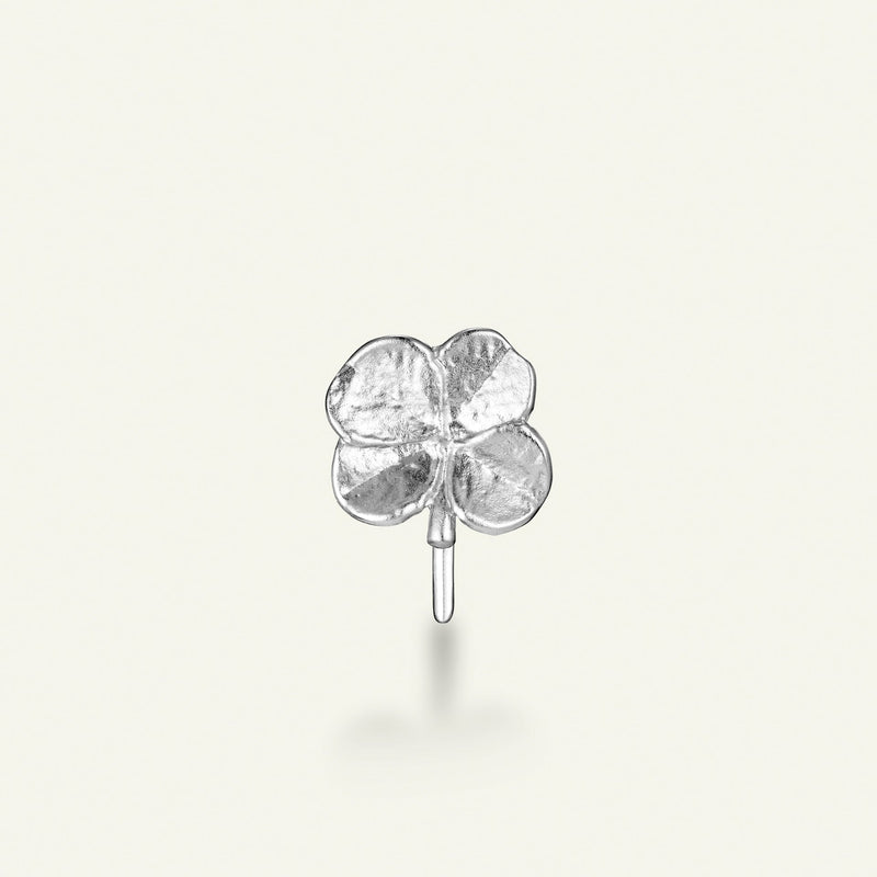 Firkløver ear cuff, sølv