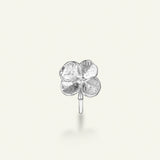 Firkløver ear cuff, sølv