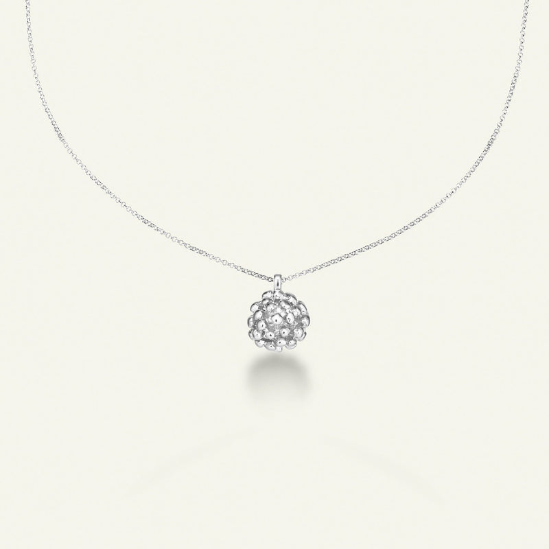 Dild halskæde med vedhæng sølv, justerbar kæde