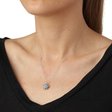 Dild halskæde med vedhæng sølv, justerbar kæde