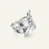 Rosenblad statement ring, sølv