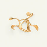 Mistelten, 18 karat guldbelagt