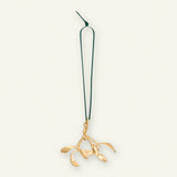 Mistelten, 18 karat guldbelagt