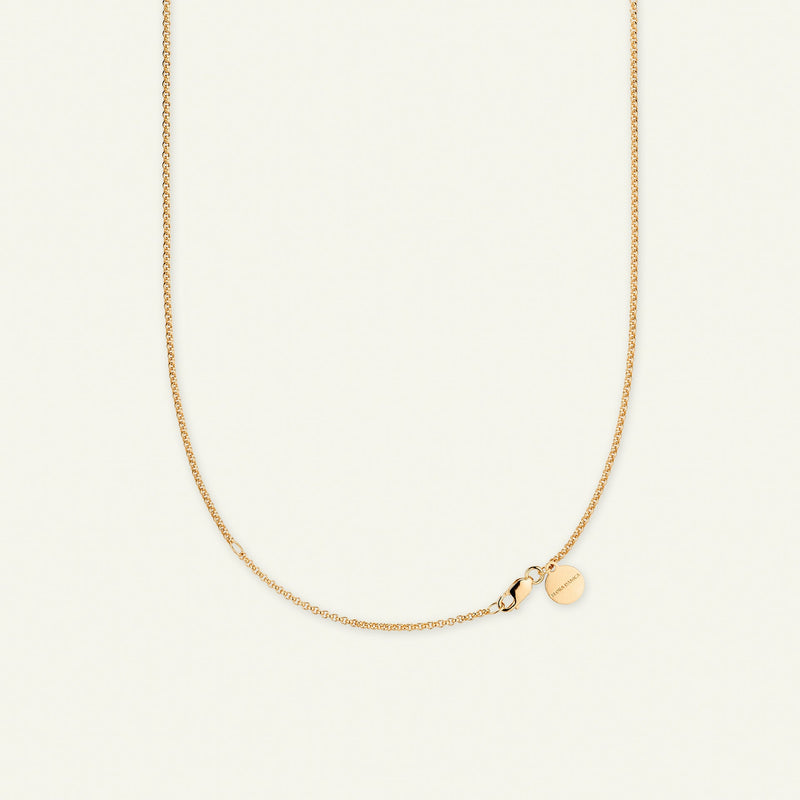 Firkløver statement halskæde med stort vedhæng, forgyldt