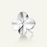Firkløver broche sølv
