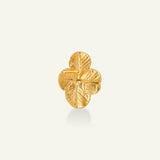 Firkløver Statement ørestikkere forgyldt