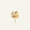 Firkløver ear cuff pavé forgyldt