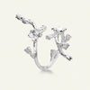 Forglemmigej statement ring, sølv