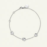 Forglemmigej Armbånd Sølv, justerbar længde