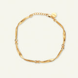 Græs armbånd forgyldt