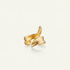 Græs ear cuff forgyldt