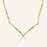 Græs Halskæde Forgyldt