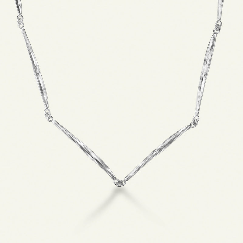 Græs Halskæde Sølv