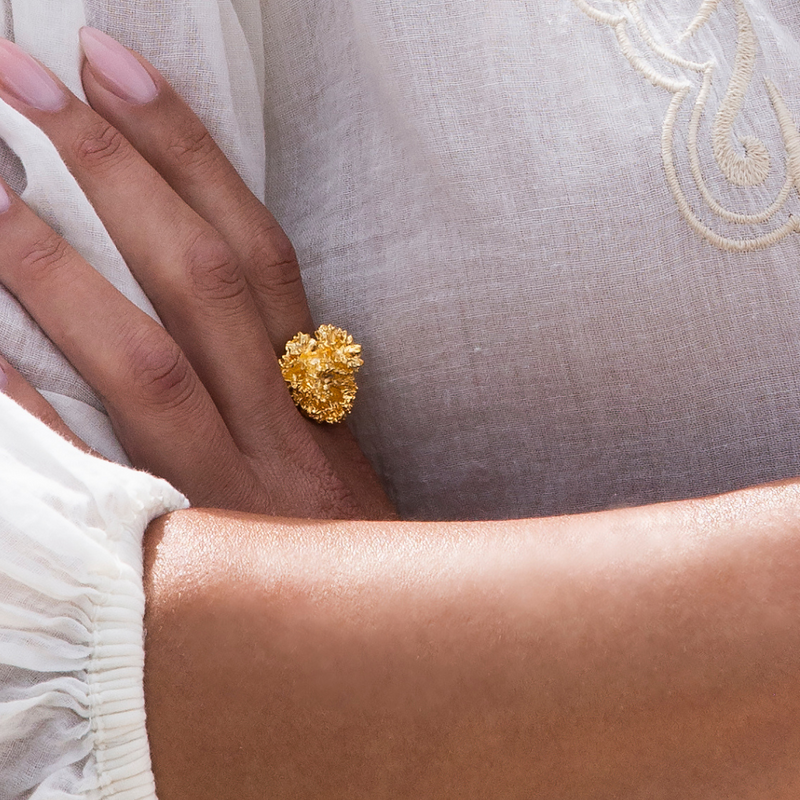 Persille Statement Ring Forgyldt