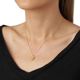 Persille halskæde med Vedhæng Forgyldt, justerbar kæde