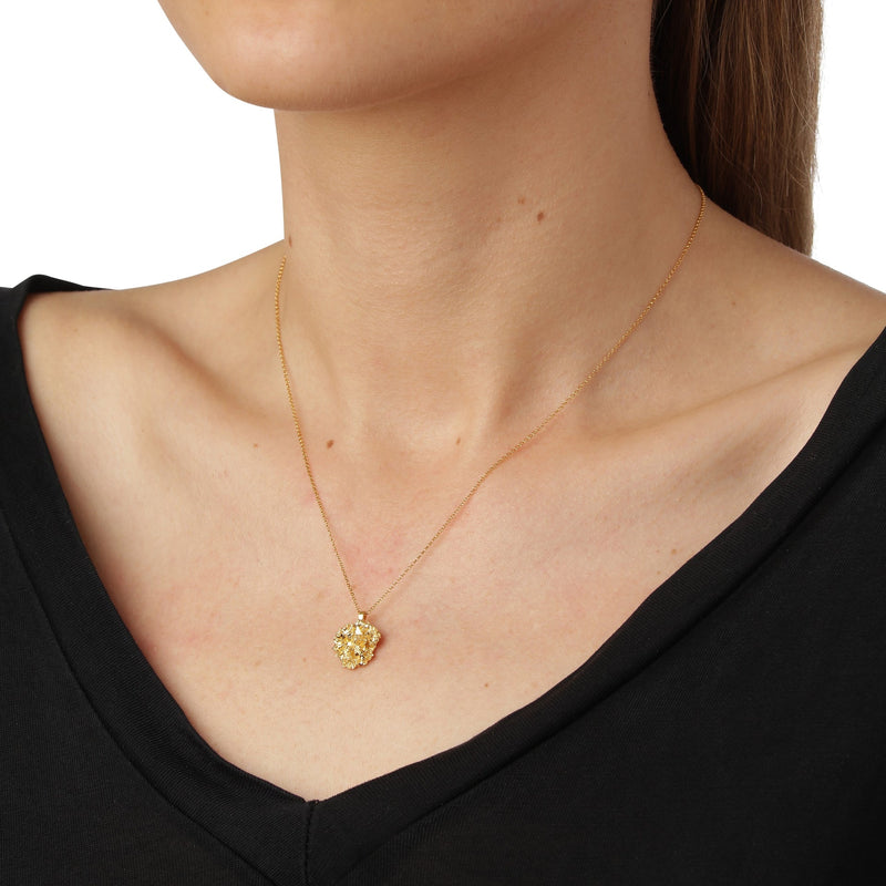 Persille halskæde med Vedhæng Forgyldt, justerbar kæde