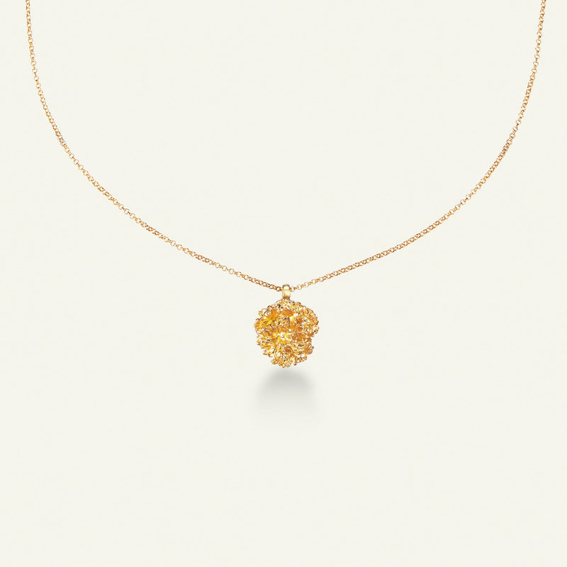 Persille halskæde med Vedhæng Forgyldt, justerbar kæde