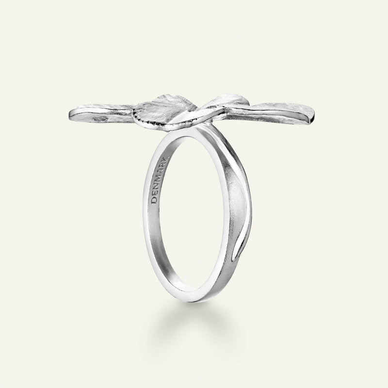 Firkløver Statement ring sølv