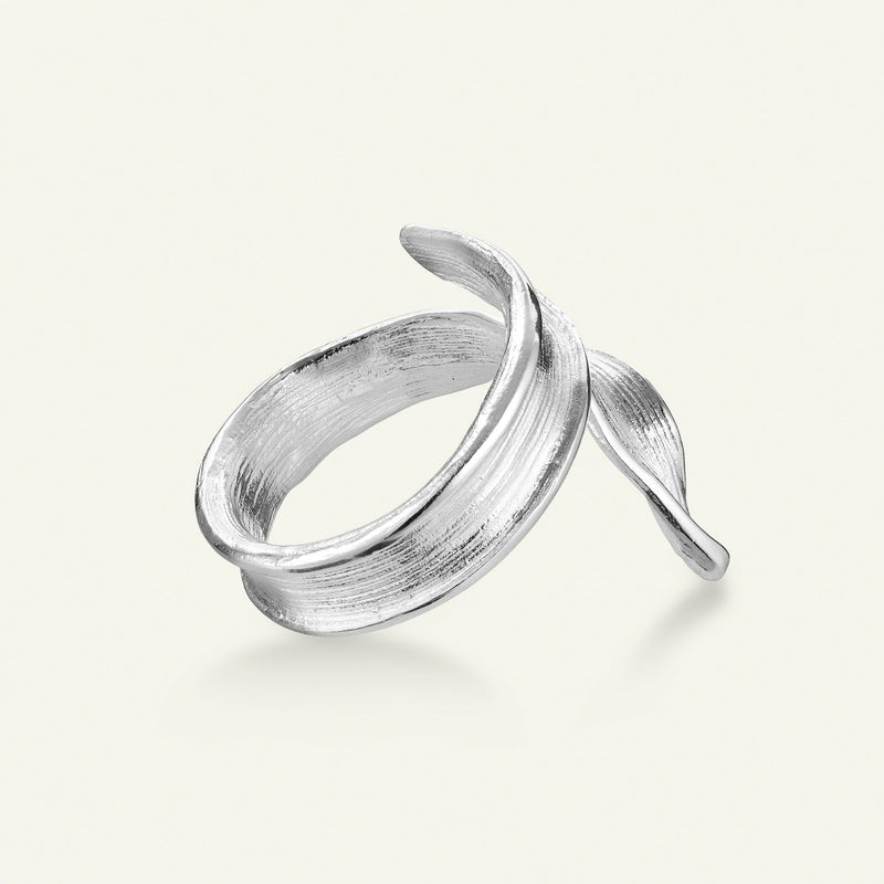 Græs Statement Ring Sølv