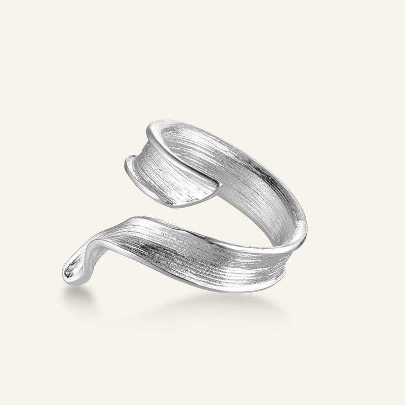 Græs Statement Ring Sølv