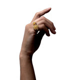Dillblomst, Statement Ring Forgylt