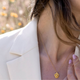 Persille halskæde med Vedhæng Forgyldt, justerbar kæde