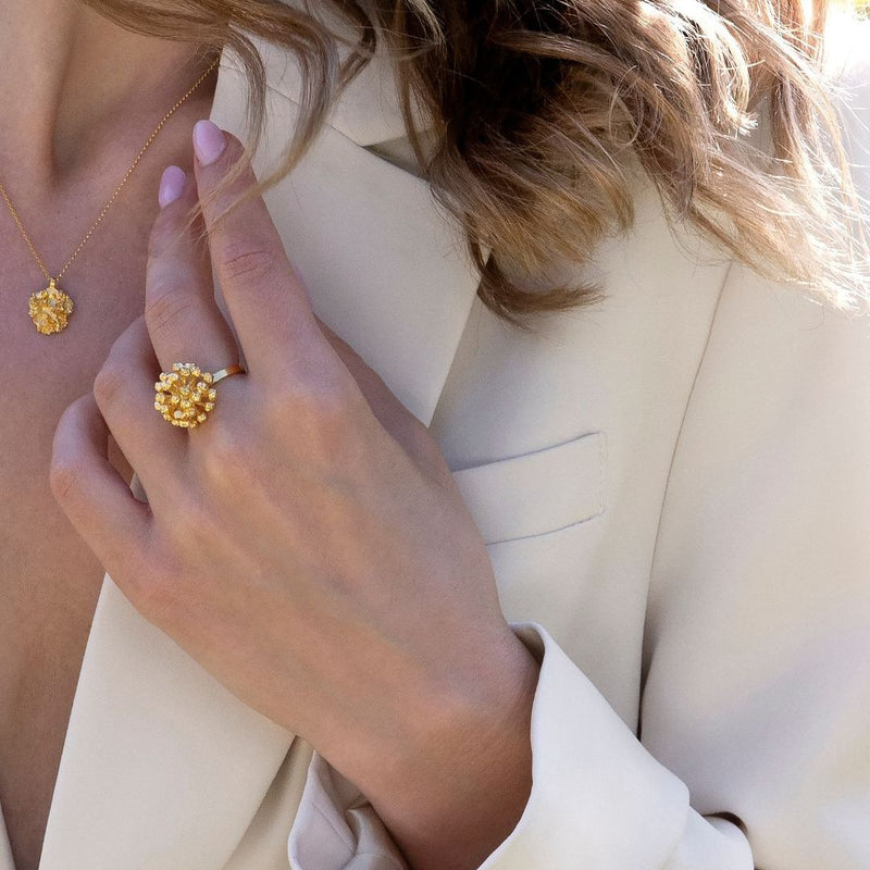 Dild Statement Ring Forgyldt